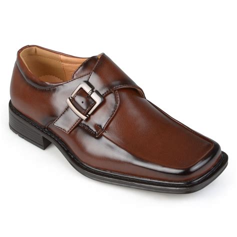 wide fake leather shoes square toe|wide width leather shoes.